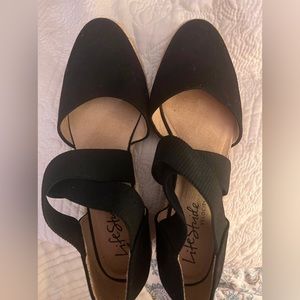 Life stride sandals, black size 9.5 barely worn
